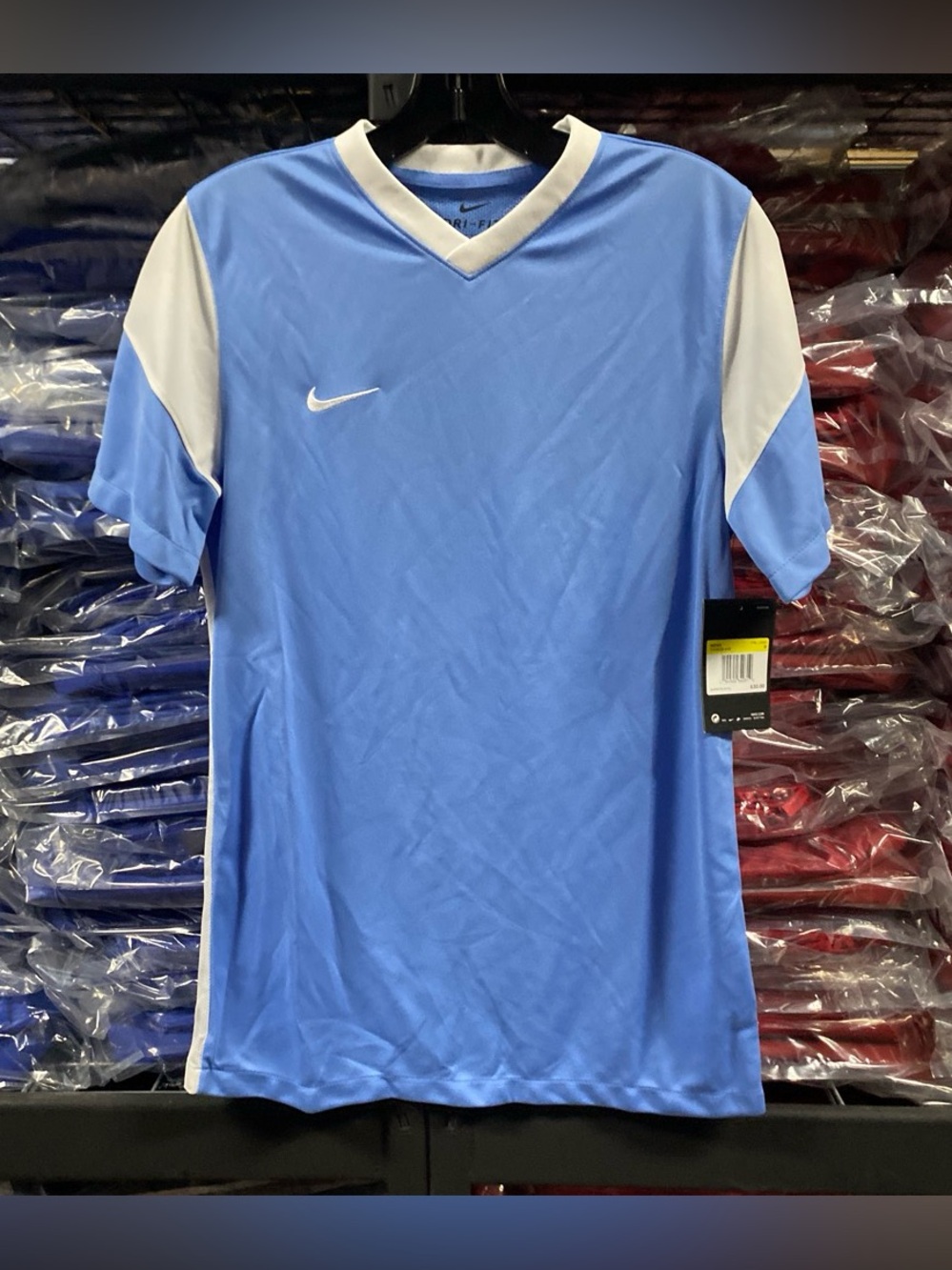 Nike Derby III Soccer Jersey NWT Men’s Small Sky Blue/White DRI-FIT CW3828-448